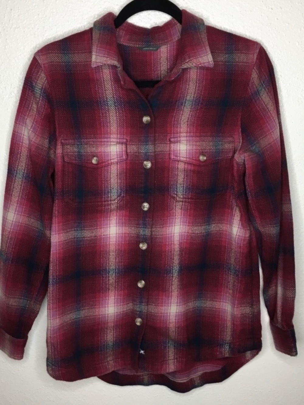 Eddie Bauer Plaid Shacket L